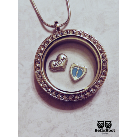 FLOATING LOCKET- BOY MOM